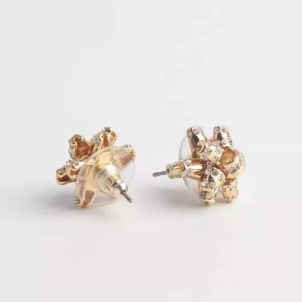 Kate Spade • Pave Bourgeois Bow Earrings • Gold - Picture 5 of 5